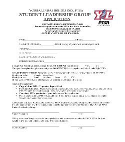 PTSA Leadership application 